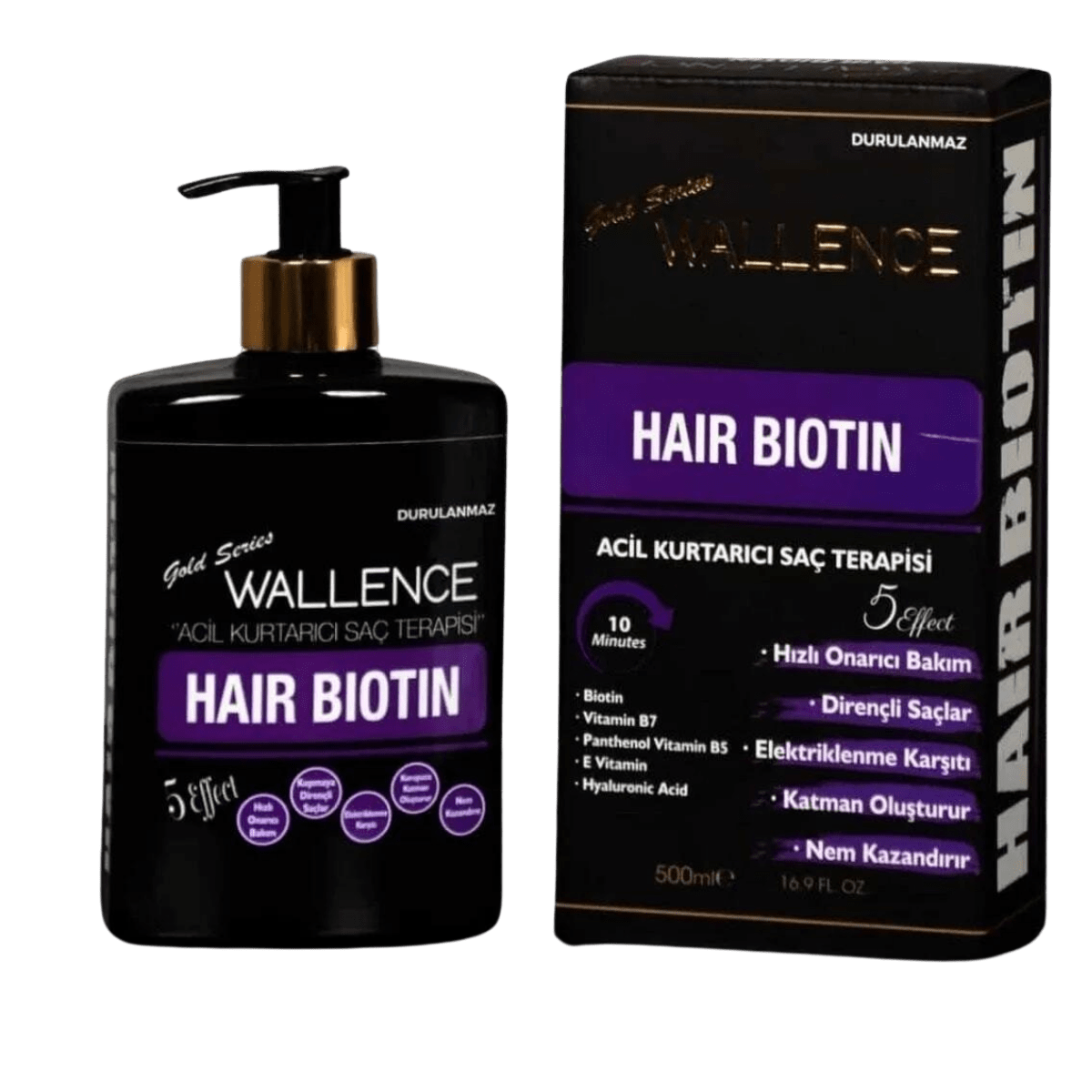 kuafor-avm-wallence-hair-biotin-durulanmaayan-sac-terapisti-500-ml-min Wallence Haır Biotin Saç Terapisti 500 Ml - Görsel 1