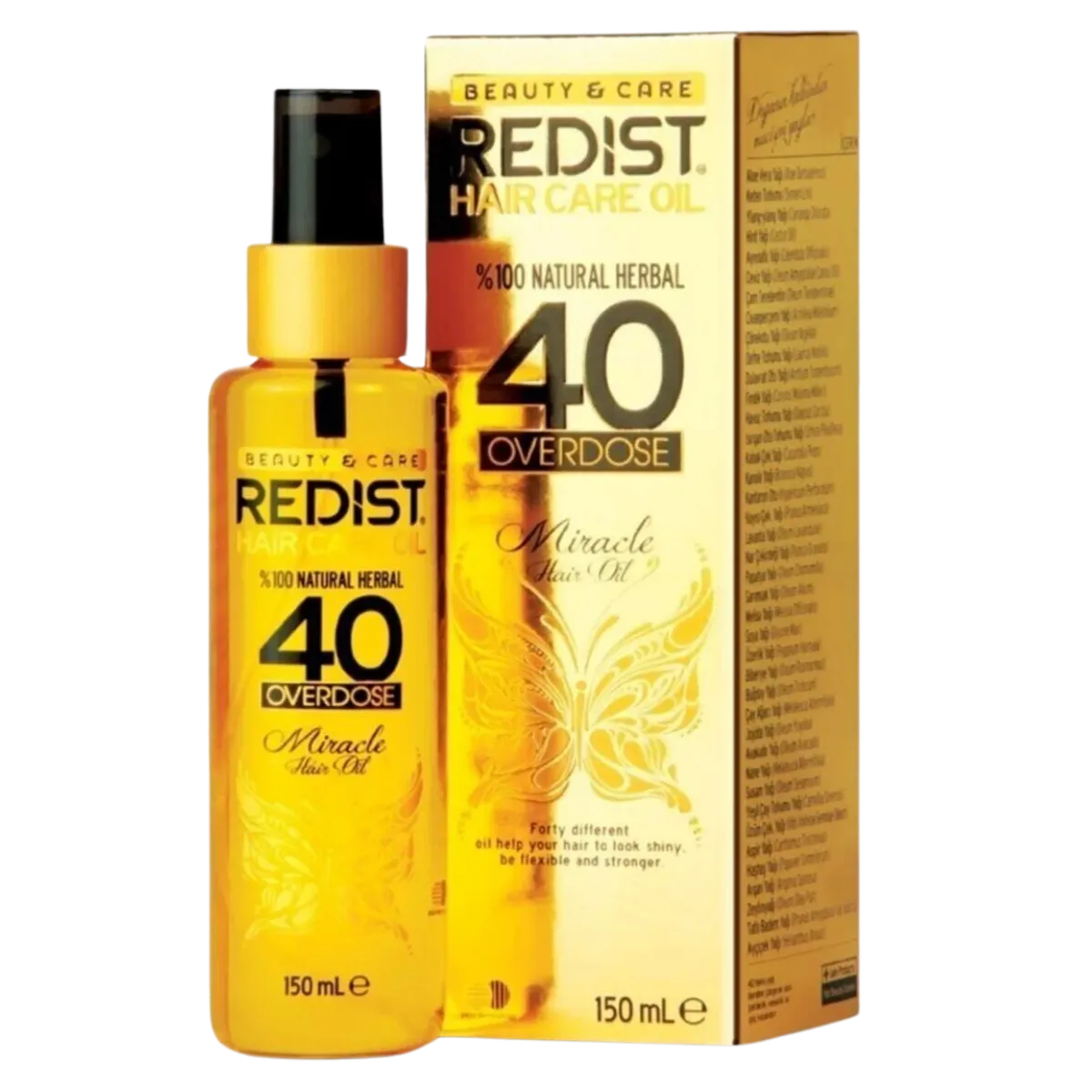 Redist 40 Bitkili Saç Bakım Yağı 150Ml